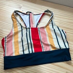 Nani Swim Top with zipper size Large worn once